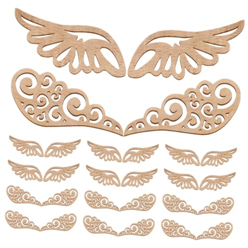 AKOOSY 40 Stück Teiliges Natürliche Holzflügel Ausschnitte Unbemalte DIY Bastelholzstücke für Engel Flügel Vielseitige Dekoration für Weihnachten Geburtstage Familienprojekte und AKOOSY 40 Stück Teiliges Natürliche Holzflügel Ausschnitte Unbemalte DIY Bastelholzstücke für Engel Flügel Vielseitige Dekoration für Weihnachten Geburtstage Familienprojekte und von AKOOSY
