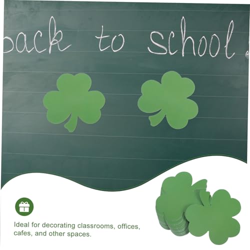AKOOSY 40 Stück Teiliges Shamrock Papierdekoration mit Klebepunkten Grüne Dreiblättrige Kleeblatt Formen Vielseitige Wand und Bulletin Board Deko für Patrick's Day Einfache Anbringung für von AKOOSY