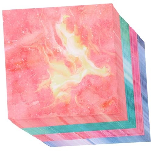 AKOOSY 400 Blatt Quadratisches Origami Papier mit Aquarell Himmel Doppelseitig Bedruckt Kinderfreundlich für DIY Bastelprojekte Scrapbooking und Falten in Kindergarten und Schule AKOOSY 400 Blatt Quadratisches Origami Papier mit Aquarell Himmel Doppelseitig Bedruckt Kinderfreundlich für DIY Bastelprojekte Scrapbooking und Falten in Kindergarten und Schule von AKOOSY