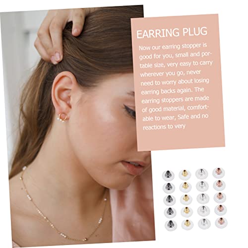 AKOOSY 400 Stück Ohrringstopper aus Metall DIY Schmuck Zubehör in Roségold Gold Silber Dunkelgrau Sichere Ohrstecker Verschlüsse für Verschiedene Ohrstecker Bequem und Hautfreundlich AKOOSY 400 Stück Ohrringstopper aus Metall DIY Schmuck Zubehör in Roségold Gold Silber Dunkelgrau Sichere Ohrstecker Verschlüsse für Verschiedene Ohrstecker Bequem und Hautfreundlich von AKOOSY