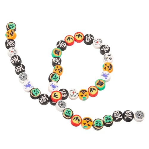 AKOOSY 40Stücke DIY Perlen Halloween Themen Armbandperlen Weiche Polymer Schmuckperlen für Bastelarbeiten für Armbänder und Schmuckherstellung AKOOSY 40Stücke DIY Perlen Halloween Themen Armbandperlen Weiche Polymer Schmuckperlen für Bastelarbeiten für Armbänder und Schmuckherstellung von AKOOSY