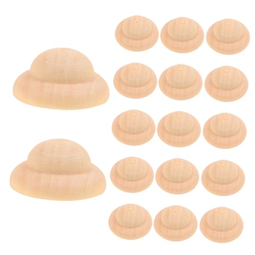 AKOOSY 40Stücke DIY Puppenhut Holz Unvollendete Bastelmodelle für Tischdekoration für Erwachsene zum Bemalen jeder Farbe Langlebig und Leicht AKOOSY 40Stücke DIY Puppenhut Holz Unvollendete Bastelmodelle für Tischdekoration für Erwachsene zum Bemalen jeder Farbe Langlebig und Leicht von AKOOSY