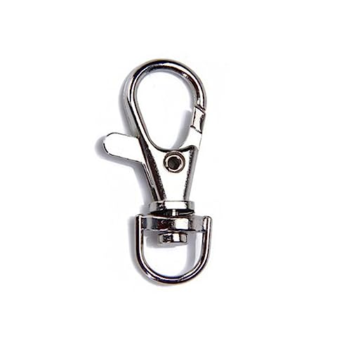 AKOOSY 40Stücke Langlebiger Metall Schwenkverschluss Karabinerhaken Schlüsselanhänger Set Silber für DIY Schmuck Schlüsselanhänger und Bastelprojekte Einfach zu Bedienen Robustes AKOOSY 40Stücke Langlebiger Metall Schwenkverschluss Karabinerhaken Schlüsselanhänger Set Silber für DIY Schmuck Schlüsselanhänger und Bastelprojekte Einfach zu Bedienen Robustes von AKOOSY