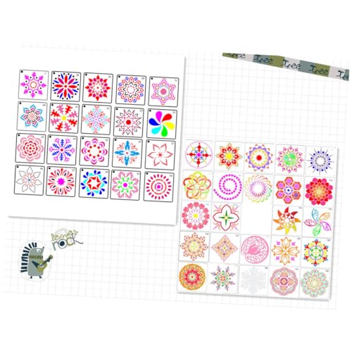 AKOOSY 44 Stück Mandala-schablonen Kreativ Wiederverwendbar Große Schablonen Zum Malen Nummer Schablone Malschablonen Punkt-mandala-vorlage Zeichenschablone Malwerkzeug Weiß AKOOSY 44 Stück Mandala-schablonen Kreativ Wiederverwendbar Große Schablonen Zum Malen Nummer Schablone Malschablonen Punkt-mandala-vorlage Zeichenschablone Malwerkzeug Weiß von AKOOSY