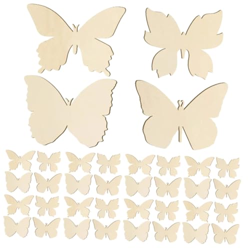 AKOOSY 48 Stück Teiliges Holzschmetterling Bastelset Kleine Natürliche Holzscheiben zum Bemalen und Verzieren DIY Holzplättchen für Kreative Wohnungsdeko Handliche Holzstücke für AKOOSY 48 Stück Teiliges Holzschmetterling Bastelset Kleine Natürliche Holzscheiben zum Bemalen und Verzieren DIY Holzplättchen für Kreative Wohnungsdeko Handliche Holzstücke für von AKOOSY