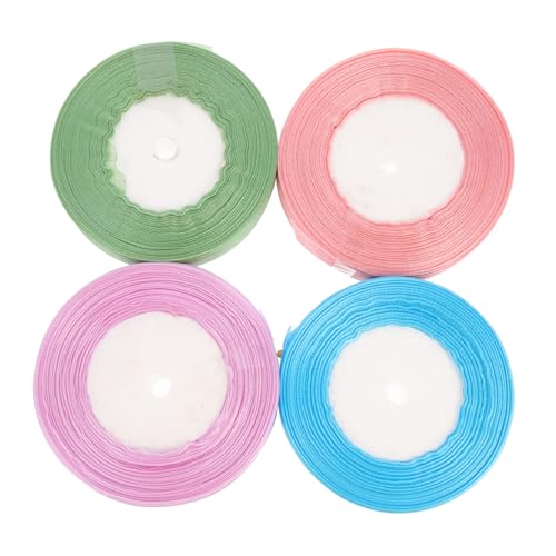 AKOOSY 4Rollen Bastelmaterialien Dekorationsbänder für Hochzeiten Babypartys und DIY Projekte Hochwertiges von AKOOSY