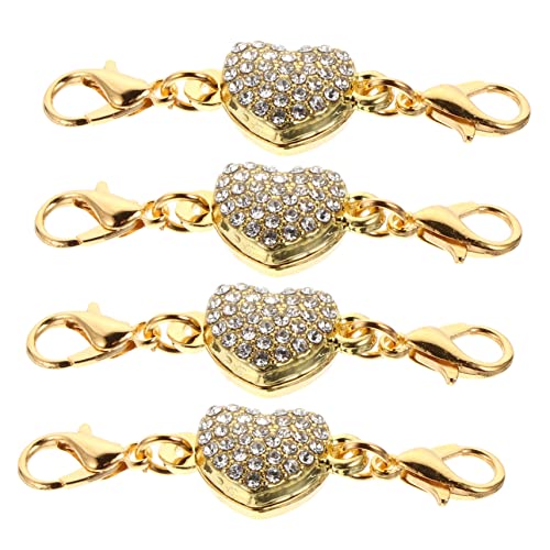 AKOOSY 4Stücke Schmuck Extender Herzförmige Verschlüsse für Armbänder DIY Dekoration Goldfarben Installieren Reinigen Schmuckherstellung AKOOSY 4Stücke Schmuck Extender Herzförmige Verschlüsse für Armbänder DIY Dekoration Goldfarben Installieren Reinigen Schmuckherstellung von AKOOSY