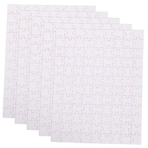 AKOOSY 5 Blätter DIY Holzpuzzle zum Bemalen Blanko Sublimations Puzzle mit Weißer Glatter Oberfläche Thermotransferfähig Teile Robust und Wiederverwendbar für Kreative Bastelarbeiten AKOOSY 5 Blätter DIY Holzpuzzle zum Bemalen Blanko Sublimations Puzzle mit Weißer Glatter Oberfläche Thermotransferfähig Teile Robust und Wiederverwendbar für Kreative Bastelarbeiten von AKOOSY