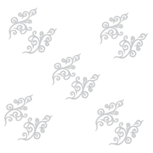 AKOOSY 5 Paare Wolkenförmige Barock Stickerei Applikationen Vintage Cheongsam Patch Zum Aufbügeln und Annähen Vielseitige Dekoration für Hochzeit Brautkleider Bühnenkostüme von AKOOSY