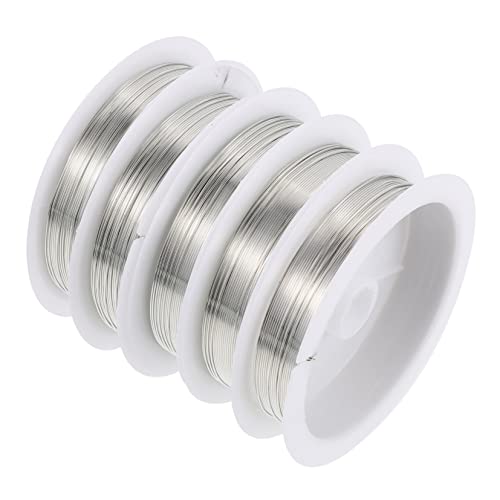 AKOOSY 5 Rollen Diy Kupferdraht für Schmuckherstellung Bastelprojekte Modellbau Drahtformen und Arrangements Vielseitig Einsetzbar für Diy Enthusiasten von AKOOSY