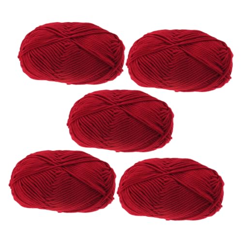 AKOOSY 5 Rollen Mercerisierte Baumwollgarn Stränge Weich Flexibel Atmungsaktiv zum Stricken Häkeln DIY Handarbeit für Pullover Mützen AKOOSY 5 Rollen Mercerisierte Baumwollgarn Stränge Weich Flexibel Atmungsaktiv zum Stricken Häkeln DIY Handarbeit für Pullover Mützen von AKOOSY