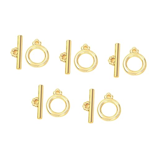 AKOOSY 5 Sätze Goldfarbene Ot Knebelverschlüsse Metall Schmuckverschlüsse Armband Verschlüsse für DIY Halsketten Schmuckherstellung Zubehör Langlebig und Einfach zu Verwenden AKOOSY 5 Sätze Goldfarbene Ot Knebelverschlüsse Metall Schmuckverschlüsse Armband Verschlüsse für DIY Halsketten Schmuckherstellung Zubehör Langlebig und Einfach zu Verwenden von AKOOSY