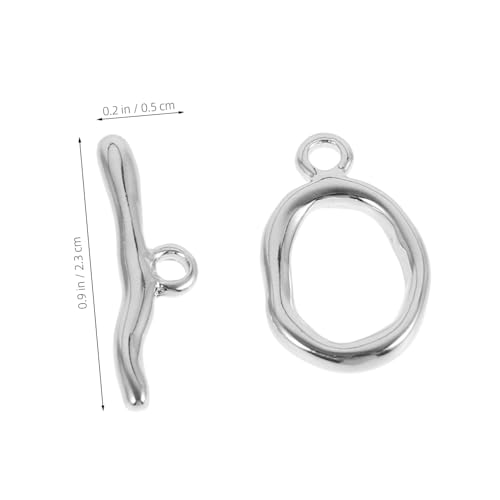 AKOOSY 5 Sätze Ot Verschlüsse Vergoldet Schmuckverbinder für Halskette Armband DIY Schmuckherstellung Langlebig Edelstahlähnlich Robust von AKOOSY