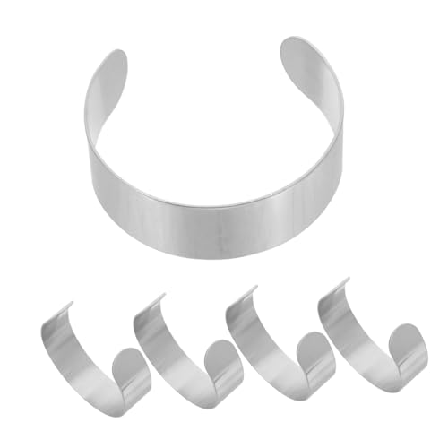 AKOOSY 5 Stück Armreif Innenkern Teilig für Damen DIY Lederarmband Bangle Blank Cuff Armband Schmuckzubehör Minimalistisch Vielseitig Bequem für Kreative Geschenke AKOOSY 5 Stück Armreif Innenkern Teilig für Damen DIY Lederarmband Bangle Blank Cuff Armband Schmuckzubehör Minimalistisch Vielseitig Bequem für Kreative Geschenke von AKOOSY