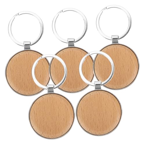 AKOOSY 5 Stück Teiliges Blanko Holz Schlüsselanhänger Rund DIY Bemalbar Beschriftbar Vielseitig als Schlüsselring Taschenanhänger und Geschenkdekoration Naturbelassenes Bastelzubehör AKOOSY 5 Stück Teiliges Blanko Holz Schlüsselanhänger Rund DIY Bemalbar Beschriftbar Vielseitig als Schlüsselring Taschenanhänger und Geschenkdekoration Naturbelassenes Bastelzubehör von AKOOSY