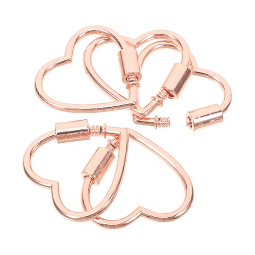 AKOOSY 5 Stück Teiliges Herz karabiner Schraubverschluss aus Robustem Legierungsmetall Vielseitige Schmuckverbinder für Armbänder und Halsketten für DIY Schmuckherstellung und AKOOSY 5 Stück Teiliges Herz karabiner Schraubverschluss aus Robustem Legierungsmetall Vielseitige Schmuckverbinder für Armbänder und Halsketten für DIY Schmuckherstellung und von AKOOSY
