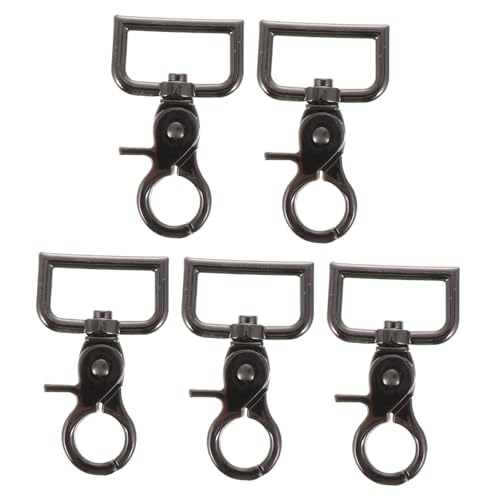 AKOOSY 5 Stück Teiliges Metall Schnapphaken Drehbar Swivel Trigger Hooks DIY Taschen Zubehör Robuster Karabiner Installieren Ersatz für Kaputte Schnallen Gunmetal Farbe von AKOOSY