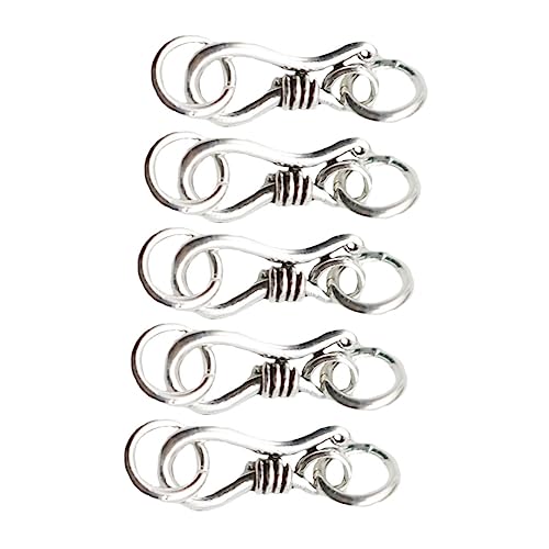 AKOOSY 5 Stück Teiliges S haken Silber Schmuckverschluss Langlebiger Karabiner Verschluss für Armband und Halskette Eleganter DIY Schmuckherstellung Zubehör für Kreative Bastelprojekte AKOOSY 5 Stück Teiliges S haken Silber Schmuckverschluss Langlebiger Karabiner Verschluss für Armband und Halskette Eleganter DIY Schmuckherstellung Zubehör für Kreative Bastelprojekte von AKOOSY