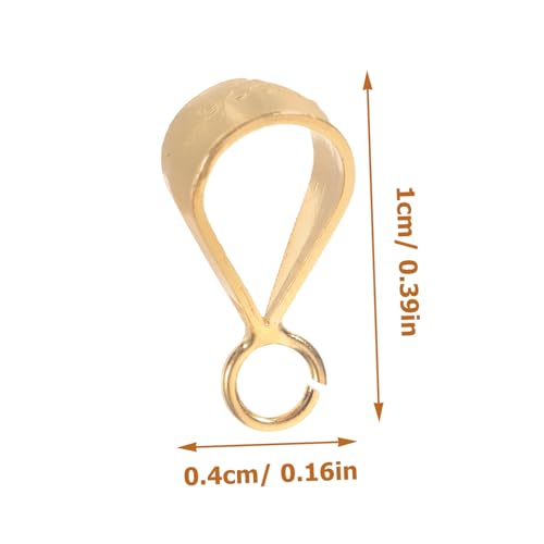 AKOOSY 5 Stück Teiliges Sterling Silber Anhänger Klemmbügel Schmuckverschluss für Halsketten DIY Schmuckzubehör Einfache Montage für Ketten Charms und Bastelprojekte von AKOOSY