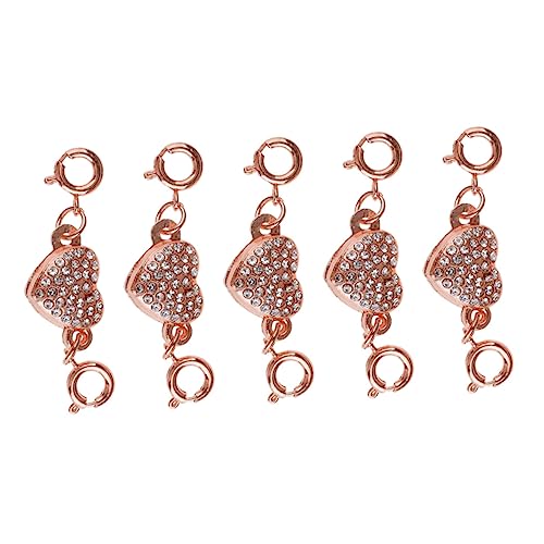 AKOOSY 5 Stück hand schmuck armbandverschluss schmuck machen verschluss für armbänder schmuckverbinder Schließe Zubehör DIY Schmuckverschluss DIY schnalle für frauen dame Magnet Golden von AKOOSY