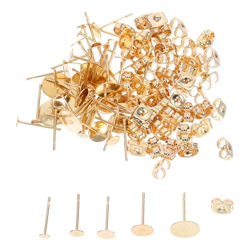 AKOOSY 50 Satz Teiliges Ohrstecker Flache Runde Ohrsteckerpads mit Sicheren Verschlüssen Vielseitige Diy Schmuckzubehör für Handgefertigte Ohrringe und Täglichen Gebrauch AKOOSY 50 Satz Teiliges Ohrstecker Flache Runde Ohrsteckerpads mit Sicheren Verschlüssen Vielseitige Diy Schmuckzubehör für Handgefertigte Ohrringe und Täglichen Gebrauch von AKOOSY