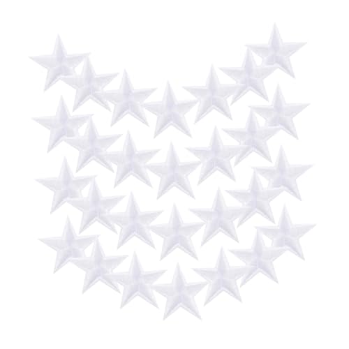 AKOOSY 50 Stück Aufnäher Mit Stern Bestickte Reparaturflicken Flicken Für Kleidung Polyester Weiß Stickflicken Für Kleidung AKOOSY 50 Stück Aufnäher Mit Stern Bestickte Reparaturflicken Flicken Für Kleidung Polyester Weiß Stickflicken Für Kleidung von AKOOSY
