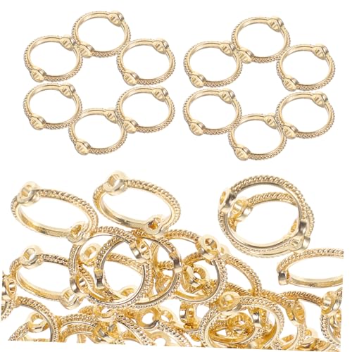 AKOOSY 50 Stück DIY Bead Frame Metall für Schmuckherstellung Runde Spacer für Armbänder und Hautfreundlich und Langlebig Ergänzung für Ihre Perlenprojekte AKOOSY 50 Stück DIY Bead Frame Metall für Schmuckherstellung Runde Spacer für Armbänder und Hautfreundlich und Langlebig Ergänzung für Ihre Perlenprojekte von AKOOSY