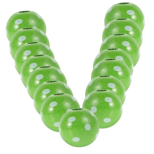 AKOOSY 50 Stück Grüne Irische Holzperlen mit Weißen Punkten Robuste Runde Bastelperlen für Schmuckherstellung DIY Dekoration Partyzubehör zum Patrick's Day AKOOSY 50 Stück Grüne Irische Holzperlen mit Weißen Punkten Robuste Runde Bastelperlen für Schmuckherstellung DIY Dekoration Partyzubehör zum Patrick's Day von AKOOSY