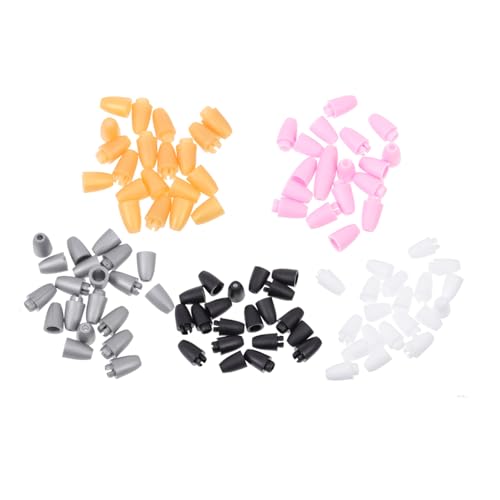 AKOOSY 50 Stück Kunststoff verbindungsverschlüsse Buntes für Halsketten Armbänder DIY Schmuck Zubehör Robust Einfach Anzuwenden Geeignet für Schlüsselbänder und Bastelprojekte von AKOOSY