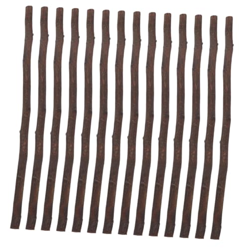 AKOOSY 50 Stück Natürliche Holzstäbe zum Basteln ca Lange Robuste DIY Holzstäbe für Kindergarten Handwerk Dekoration Floristik und Kreative Projekte von AKOOSY