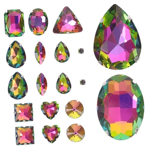 AKOOSY 50 Stück Teiliges Bunte Glas Krallen Strasssteine Kleine Langlebige Dekorationssteine für Kleidung DIY Schmuckherstellung und Trachten für Nägel und Handarbeiten AKOOSY 50 Stück Teiliges Bunte Glas Krallen Strasssteine Kleine Langlebige Dekorationssteine für Kleidung DIY Schmuckherstellung und Trachten für Nägel und Handarbeiten von AKOOSY