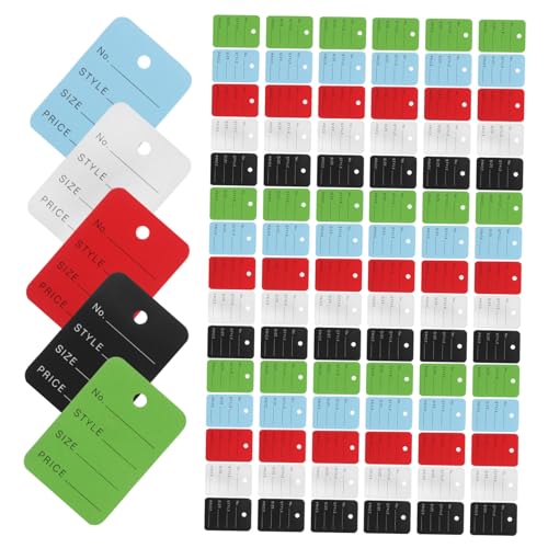 AKOOSY 500 Stück Preisschilder Bunt Kleine Beschreibbare Papieretiketten Robuste Markierungsetiketten für Schmuck Kleidung Geschenke Taschen Farben Platzsparend und Vielseitig Einsetzbar AKOOSY 500 Stück Preisschilder Bunt Kleine Beschreibbare Papieretiketten Robuste Markierungsetiketten für Schmuck Kleidung Geschenke Taschen Farben Platzsparend und Vielseitig Einsetzbar von AKOOSY