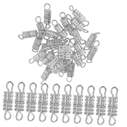 AKOOSY 50Stücke Kupferschrauben Schmuckverschluss für und Armbänder Hochwertige DIY Schmuckverschlüsse mit Sicherem Schraubverschluss AKOOSY 50Stücke Kupferschrauben Schmuckverschluss für und Armbänder Hochwertige DIY Schmuckverschlüsse mit Sicherem Schraubverschluss von AKOOSY