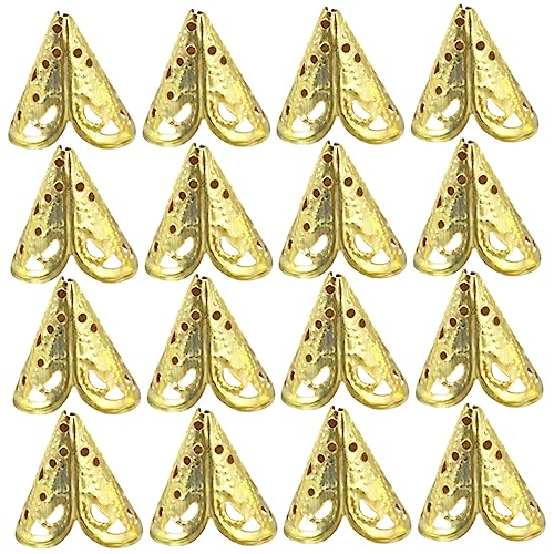 AKOOSY 50Stücke Metall Blumenkappen Filigrane Kegelblumenperlen für DIY Schmuckherstellung Ausgehöhltes Design für AKOOSY 50Stücke Metall Blumenkappen Filigrane Kegelblumenperlen für DIY Schmuckherstellung Ausgehöhltes Design für von AKOOSY