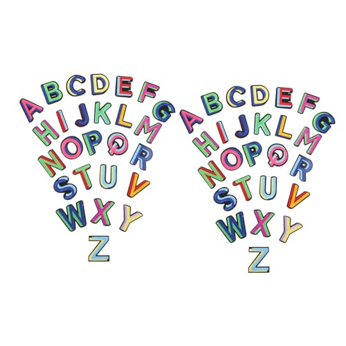 AKOOSY 52 Stück Teiliges Buntes Alphabet Aufnäher zum Aufbügeln und Aufnähen Strapazierfähige DIY Applikationen für Kleidung Taschen Hüte zum Reparieren und Dekorieren von Casual Wear AKOOSY 52 Stück Teiliges Buntes Alphabet Aufnäher zum Aufbügeln und Aufnähen Strapazierfähige DIY Applikationen für Kleidung Taschen Hüte zum Reparieren und Dekorieren von Casual Wear von AKOOSY