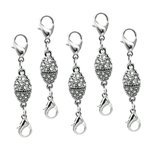AKOOSY 5Stücke Olivfarbener Hummerclip mit Strass Magnetverschluss für Schmuckherstellung DIY Zubehör Metallschnalle für Armbänder AKOOSY 5Stücke Olivfarbener Hummerclip mit Strass Magnetverschluss für Schmuckherstellung DIY Zubehör Metallschnalle für Armbänder von AKOOSY
