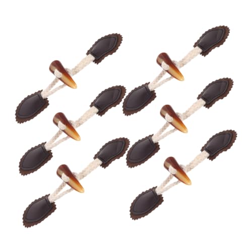 AKOOSY 6 Paare Hornknöpfe Knebelverschlüsse Annähen Knebelverschlüsse Für Bekleidung Knebelknöpfe Für Pullover Pulloververschlüsse Knebelverschluss Annähen Knebel Für Kleidung Black Harz AKOOSY 6 Paare Hornknöpfe Knebelverschlüsse Annähen Knebelverschlüsse Für Bekleidung Knebelknöpfe Für Pullover Pulloververschlüsse Knebelverschluss Annähen Knebel Für Kleidung Black Harz von AKOOSY