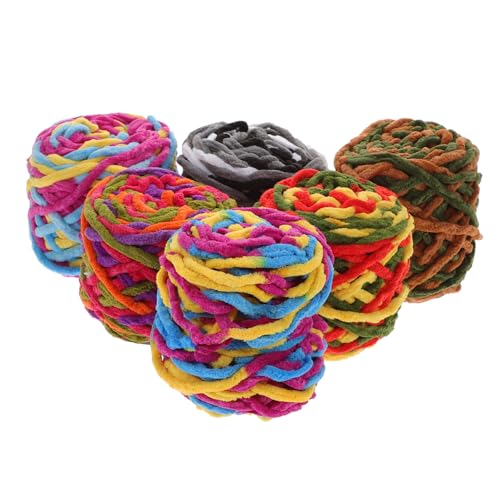 AKOOSY 6 Rollen Acrylgarn zum Häkeln und Stricken Dickes Weiches Chunky Garn in Mehrfarbiger Mischung Hautfreundlich Reißfest für Schals Mützen Pullover und Decken Anfänger Geeignet AKOOSY 6 Rollen Acrylgarn zum Häkeln und Stricken Dickes Weiches Chunky Garn in Mehrfarbiger Mischung Hautfreundlich Reißfest für Schals Mützen Pullover und Decken Anfänger Geeignet von AKOOSY