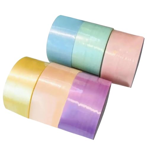 AKOOSY 6 Rollen Bunte Klebebänder mit Klebrigen Bällen Stressabbau Dekompressionstapes Seidiges Haftband Tragbares DIY für Entspannung und Kreative Nutzung AKOOSY 6 Rollen Bunte Klebebänder mit Klebrigen Bällen Stressabbau Dekompressionstapes Seidiges Haftband Tragbares DIY für Entspannung und Kreative Nutzung von AKOOSY