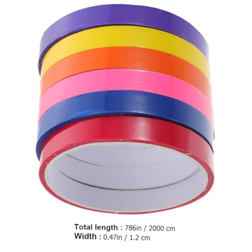 AKOOSY 6 Rollen Farbiges Klebeband mit Klebrigen Bällen Stressabbauendes DIY spaßspielzeug Einfach zu Bedienen Sichere Materialien als zur Entspannung und Kreativen Beschäftigung AKOOSY 6 Rollen Farbiges Klebeband mit Klebrigen Bällen Stressabbauendes DIY spaßspielzeug Einfach zu Bedienen Sichere Materialien als zur Entspannung und Kreativen Beschäftigung von AKOOSY