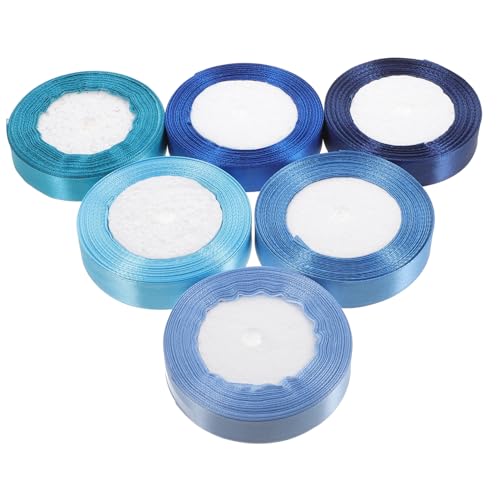 AKOOSY 6 Rollen Geschenkband Satinband Breit Glatte Oberfläche Waschbar Zuschneidbar Vielseitig für DIY Verpackung Dekoration Basteln Festliche Geschenke Farbenfrohes AKOOSY 6 Rollen Geschenkband Satinband Breit Glatte Oberfläche Waschbar Zuschneidbar Vielseitig für DIY Verpackung Dekoration Basteln Festliche Geschenke Farbenfrohes von AKOOSY