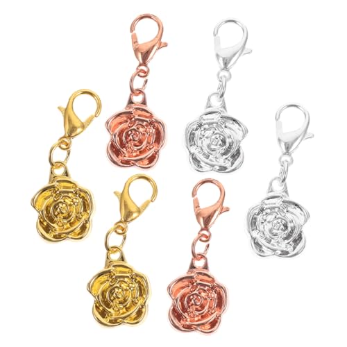 AKOOSY 6 Stück Magnetische Schmuckverschlüsse Teiliges Lobster Karabinerverschlüsse DIY Schmuckkettenverlängerer Rosenblüte in Silber Gold Roségold Einfache Montage für Halsketten AKOOSY 6 Stück Magnetische Schmuckverschlüsse Teiliges Lobster Karabinerverschlüsse DIY Schmuckkettenverlängerer Rosenblüte in Silber Gold Roségold Einfache Montage für Halsketten von AKOOSY