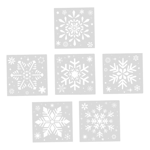 AKOOSY 6 Stück Malvorlage Schneeflocken Vorlagen Schneeflocke-Vorlage Malerei Kind wiederverwendbare Schablonen Weihnachtsschablonen Schablonen ziehen DIY-Graffiti-Zubehör pp Weiß AKOOSY 6 Stück Malvorlage Schneeflocken Vorlagen Schneeflocke-Vorlage Malerei Kind wiederverwendbare Schablonen Weihnachtsschablonen Schablonen ziehen DIY-Graffiti-Zubehör pp Weiß von AKOOSY
