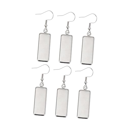 AKOOSY 6 Stück Schmuckzubehör Material Für Ohrschmuck Selber Machen Diy Ohrringe Charms Kit Teilesatz Zur Herstellung Von Ohrringen Perlenohrringe Diy Zubehör Rostfreier Stahl Silver von AKOOSY