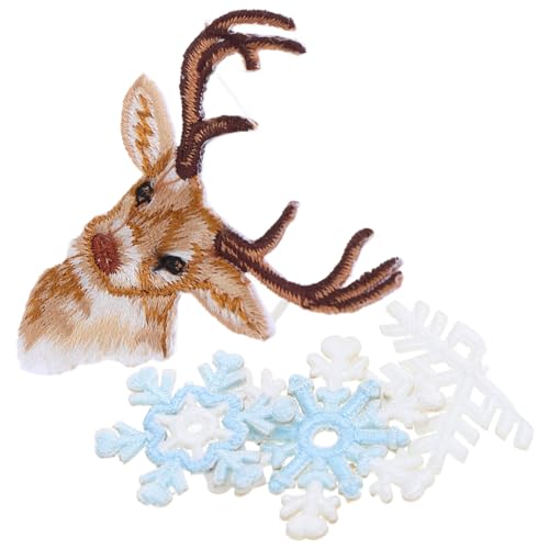 AKOOSY 6 Stück Schneeflocke Stickstoffpatz bestickte Applikation aufnähen Hosenschuhe Patch Applikation zum Aufbügeln mit Schneeflocken Golden gestickte Schneeflocken Polyesterfaden AKOOSY 6 Stück Schneeflocke Stickstoffpatz bestickte Applikation aufnähen Hosenschuhe Patch Applikation zum Aufbügeln mit Schneeflocken Golden gestickte Schneeflocken Polyesterfaden von AKOOSY