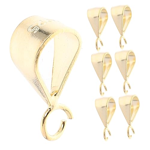 AKOOSY 6 Stück Sterling Silber Anhänger Verschlüsse Schmuckverbinder für Halsketten DIY Charm Halter Vielseitig Verwendbar für Schmuckherstellung und Bastelbedarf AKOOSY 6 Stück Sterling Silber Anhänger Verschlüsse Schmuckverbinder für Halsketten DIY Charm Halter Vielseitig Verwendbar für Schmuckherstellung und Bastelbedarf von AKOOSY