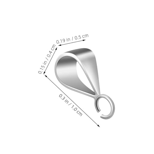 AKOOSY 6 Stück Teiliges Anhänger Verschlüsse Weißgold Schmuckverbinder für Halsketten Diy Basteln mit Rundperliger Verzierung Silber AKOOSY 6 Stück Teiliges Anhänger Verschlüsse Weißgold Schmuckverbinder für Halsketten Diy Basteln mit Rundperliger Verzierung Silber von AKOOSY