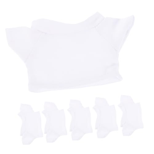 AKOOSY 6 Stück Teiliges Baumwoll t Shirts Bärenkostüm Weich Langlebig für Puppen Modisch Vielseitig für Alltag Party Hochzeiten von AKOOSY