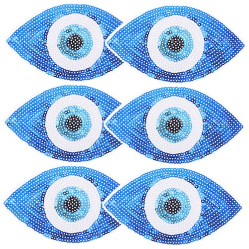 AKOOSY 6 Stück Teiliges Bestickte Pailletten Augen Aufnäher zum Aufnähen und Aufbügeln Dekorative Applikationen für Kleidung Taschen Hüte zum Reparieren und Verzieren von Jeans Jacken AKOOSY 6 Stück Teiliges Bestickte Pailletten Augen Aufnäher zum Aufnähen und Aufbügeln Dekorative Applikationen für Kleidung Taschen Hüte zum Reparieren und Verzieren von Jeans Jacken von AKOOSY