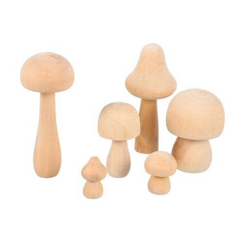 AKOOSY 6 Stück Teiliges DIY Holzpilz zum Bemalen Kreative Graffiti Spielzeuge für Kindgerechtes Holzdekor Handwerkliche Malprojekte Langlebige Bastelspielzeuge für Eltern Junge Mädchen AKOOSY 6 Stück Teiliges DIY Holzpilz zum Bemalen Kreative Graffiti Spielzeuge für Kindgerechtes Holzdekor Handwerkliche Malprojekte Langlebige Bastelspielzeuge für Eltern Junge Mädchen von AKOOSY